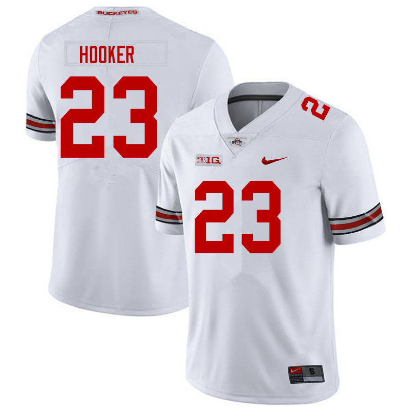 Men #23 Marcus Hooker Ohio State Buckeyes College Football Jerseys Sale-White